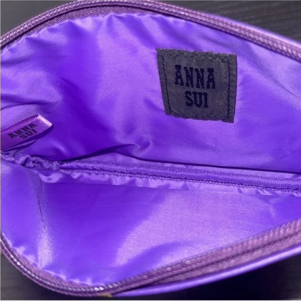 New authentic Anna Sui signature roller skate designer cosmetic bag